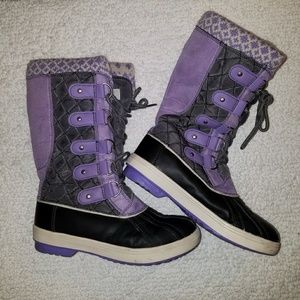 Totes Selena Purple Girls Winter Boots